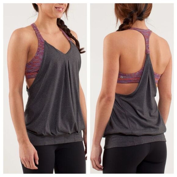 Lululemon Practice Freely Tank Deep Coal Wee Are From Space Black March Multi 4 - Picture 1 of 8